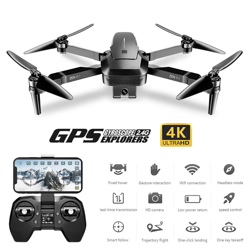 Дрон 4K Профессиональный gps Дрон с камерой 4K HD бесколлекторный р/у вертолет Квадрокоптер Дрон X Pro VS E520 F11 PRO ZEN K1