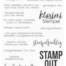 German Words Transparent Clear Stamps for DIY Scrapbooking/Card Making/Kids Christmas Fun Decoration Supplies ST0423