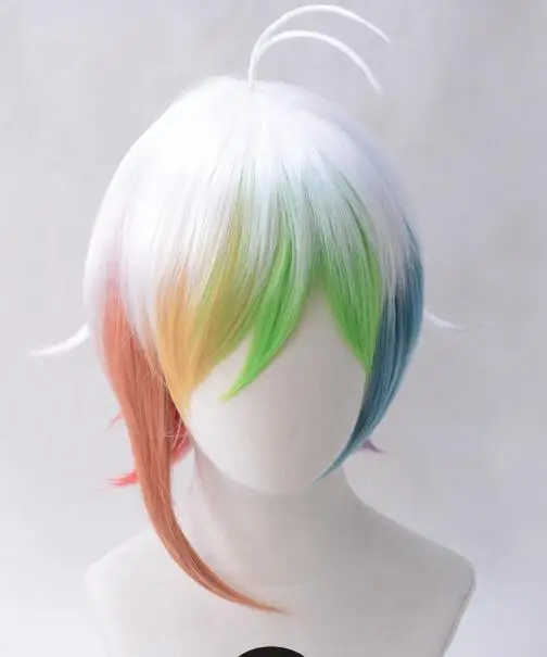 wig Игра Bad Wolf Ookami Iida Rintarou Хэллоуин Рождество Печатный модный костюм для костюмированной игры Хэллоуин костюм для взрослых - Цвет: wig