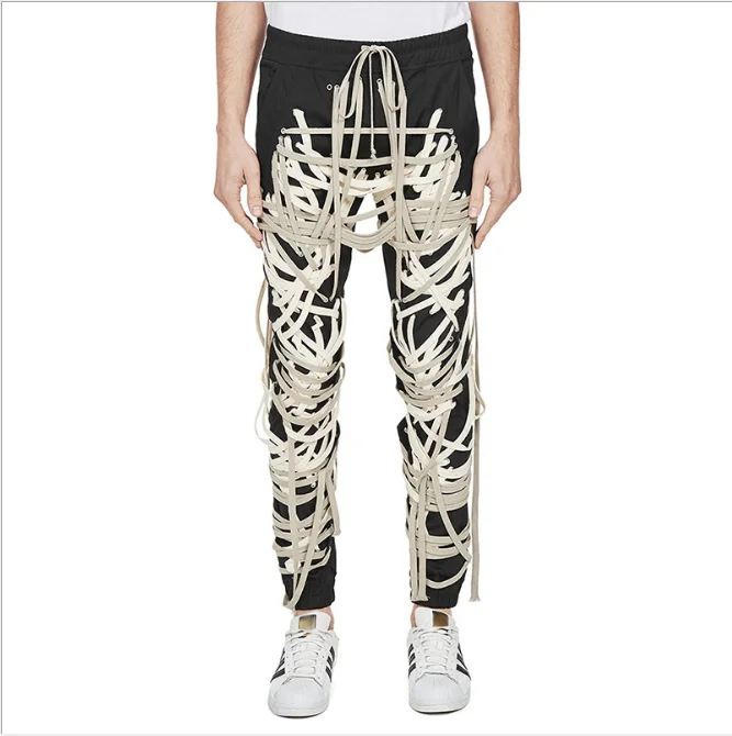 

Women's Pants Autumn New Style Casual Street Three-Dimensional Multi-Level Drawstring Straps Trousers Hip-Hop Cool Personality