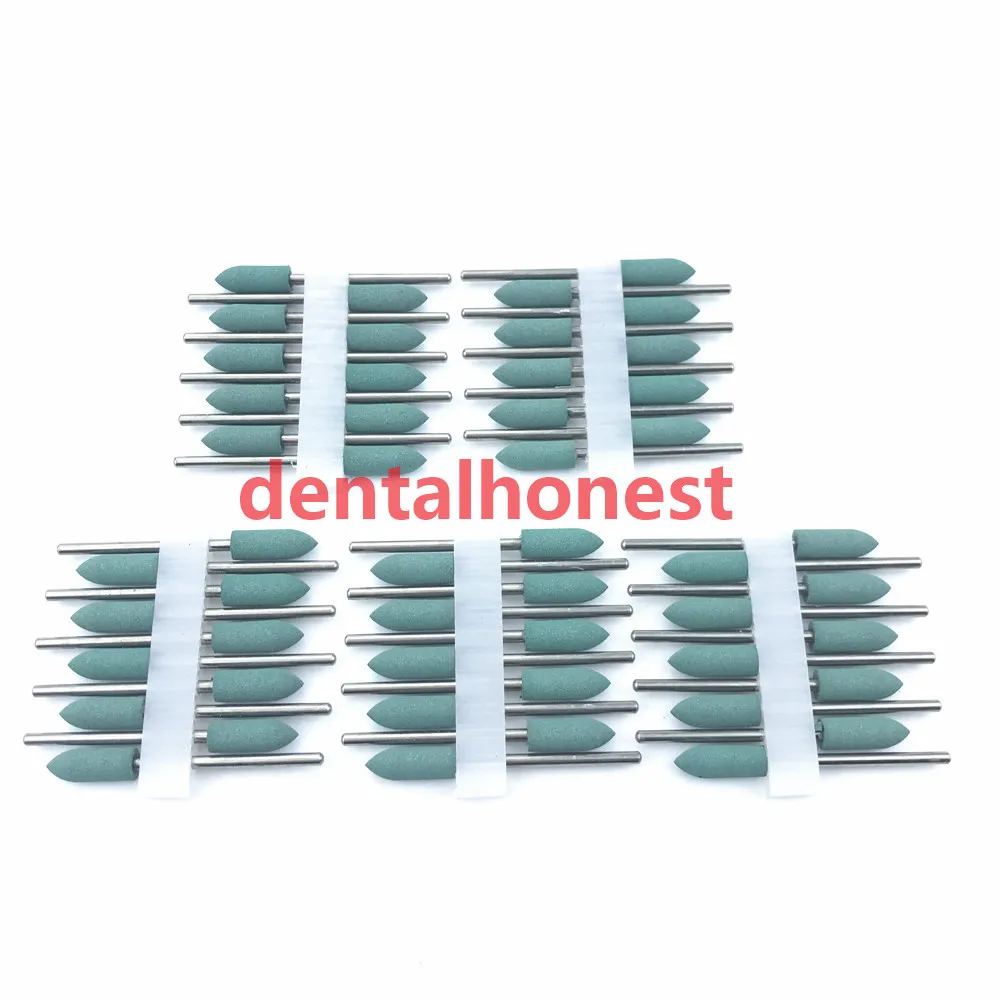 50pcs green Стоматологические силиконовые полировальные боры полировочные боры 2,35 мм - Цвет: 50pcs green