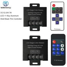 DC12V-24V 30A LED Dimming Controller 11-Key RF Frequency Wireless Remote Control Suitable For 5050 3528 Single Color LED Strip