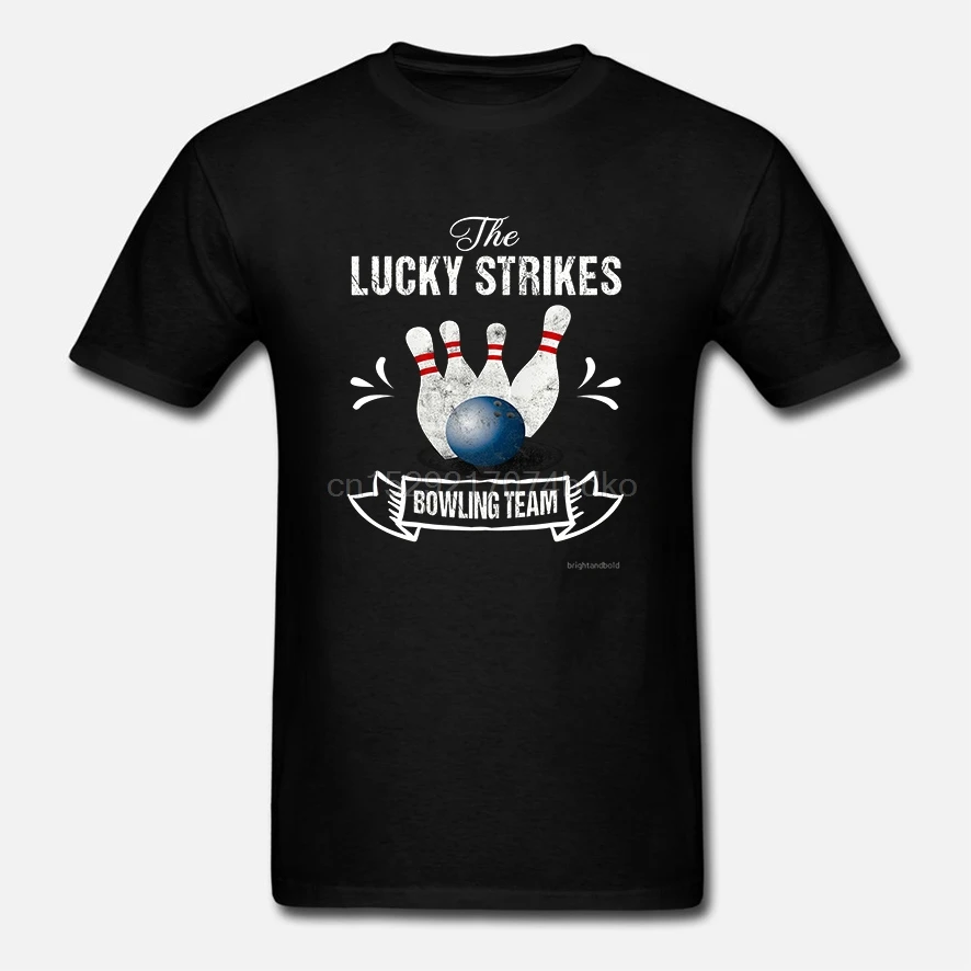 Печатная Мужская футболка из хлопка Одежда с овальным вырезом Футболки Lucky