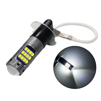 

Vehicle H3 2016 42SMD High Power 1100LM LED White Driving Fog Lights Lamp Bulb DC 12V 6500K Car Headlight Bulbs