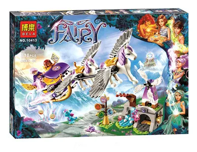 10413 14 комплектов, эльфы, долгое время после спасания, Cction Dragon, 41179 в, новинка, волшебный замок-тень Рагана, строительные блоки, кирпичи, 41180, детские игрушки - Цвет: 10413