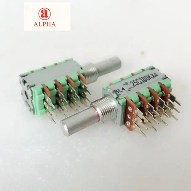 

Original new 100% RD124F-20 quadruple precision potentiometer C100Kx4 axis length 20MM (SWITCH)