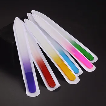 

A Piece of Durable Nail File Crystal Glass Buffer Nail Art Manicure Device Pro Tool Lime