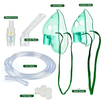 

Replacement Parts Kit for Mist Inhale Nebulizer with One Mask for Adults and One Mask for Kids Health Care Equipment Accessories