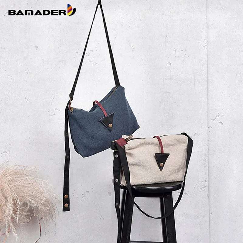 BAMADER брендовые хлопковые и льняные женские сумки дизайнерские оригинальные Роскошные дамские холщовая сумка на молнии высокое качество сумка через плечо