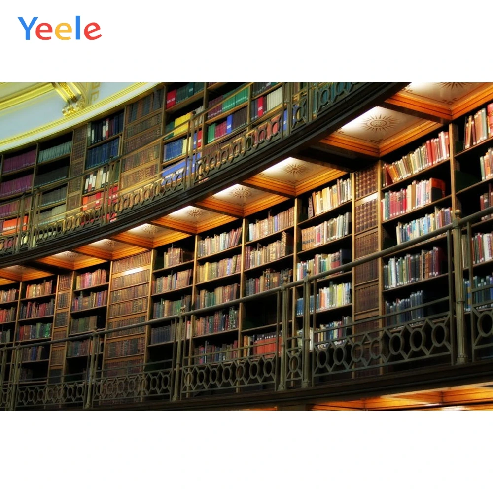 Yeele книжная полка интерьера портрет вечерние сцены фотографический фон для