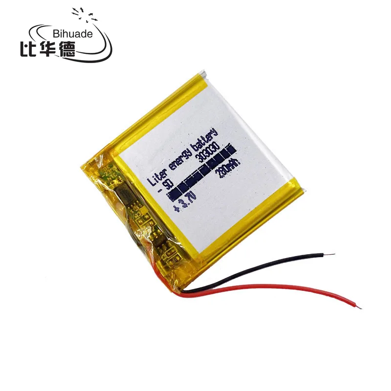 3.7V,280mAH,303030 Polymer lithium ion / Li-ion battery for Voice recorder pen,Smart watch