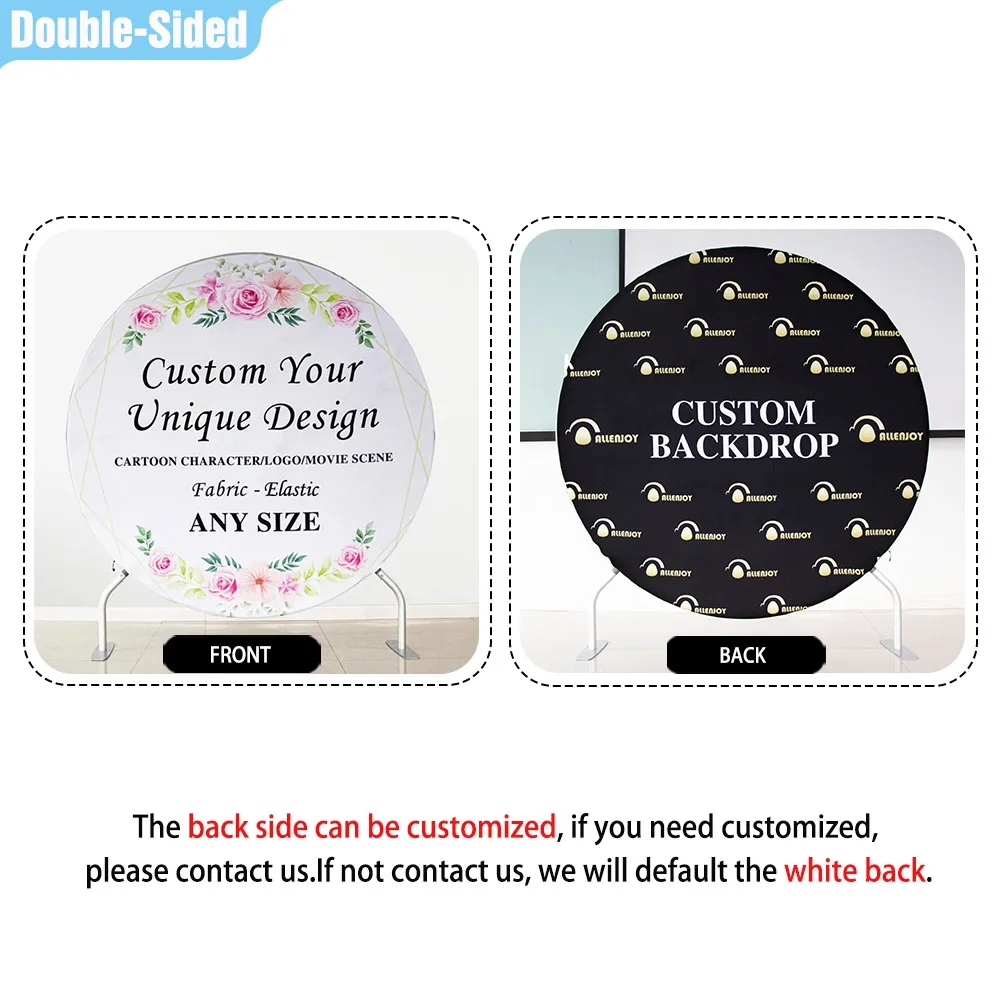 Allenjoy Wedding Flowers clothes round backdrop cover for photography happy birthday party photo studio circle background