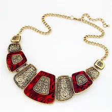 Винтажное ожерелье, дикая Геометрическая пустотелая металлическая бахрома, короткая ключица, Золотая Женская цепочка-ожерелье, модное ювелирное изделие