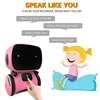 2022 New Toy Pink Robot Intelligent Robot Toy Dance Sing Repeating Recorder Touch Control Voice Control Gift Toy for Kids Age3+ 5