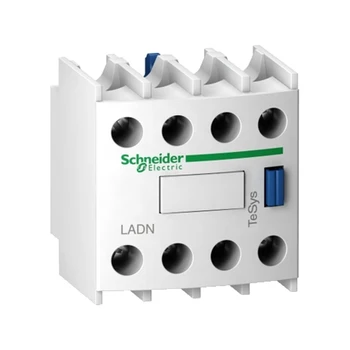

Instantaneous Auxiliary Contact Module, 2NO+2NC, Ring Terminal Blocks Standard TeSys D Front Mounting