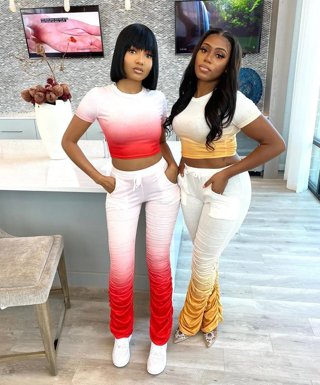 Stacked Leggings Fashion Streetwear 