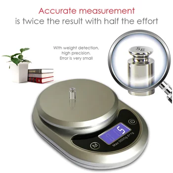 Tanie High Precision Electronic Scale Food Balance Kitchen Baking Weight Digital Scale For Kitchen Measuring Accessories