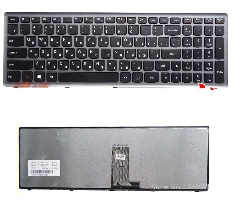  SSEA New RU Keyboard Russian for Lenovo IdeaPad U510 Z710