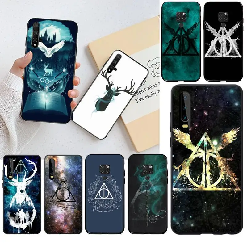 Милый Блестящий телефонный чехол PENGHUWAN deathly с логотипом для Huawei P30 P20 lite Mate 20 Pro P Smart