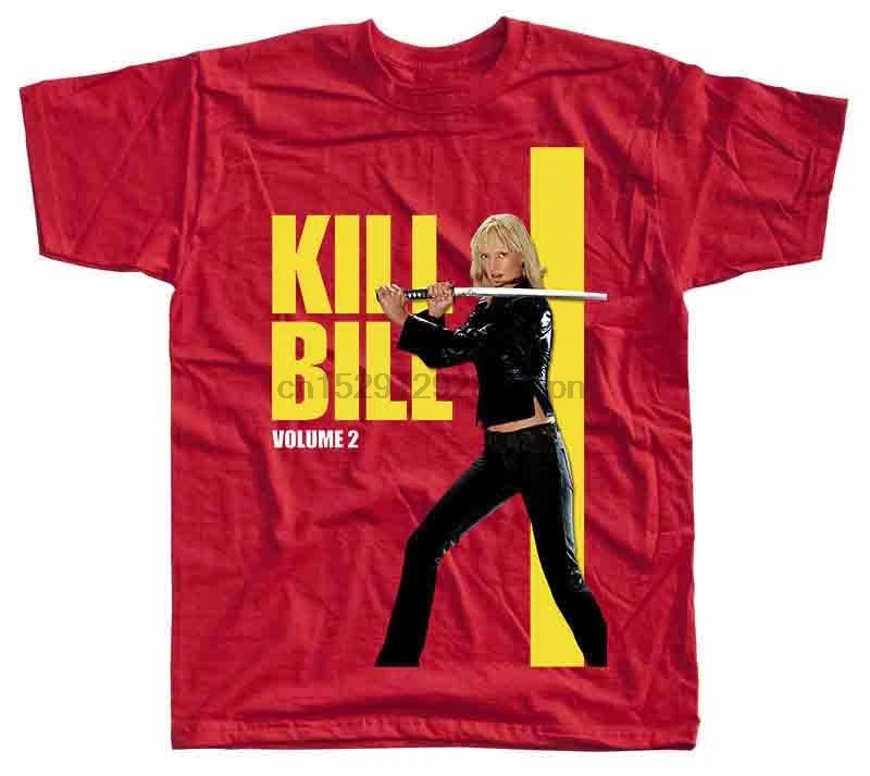 Kill Bill V5 ума Турман Футболка Красный все размеры S до 5XL скидка горячая новинка