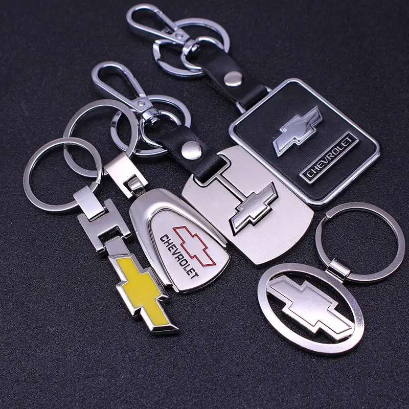 

Applicable to Chevrolet full range of keychains fashion metal leather keychain pendants gifts for Chevrolet holders