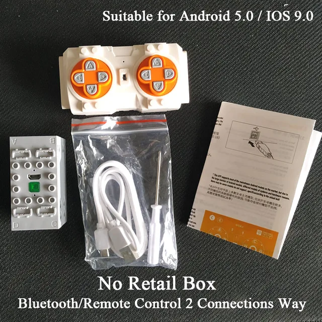 NEW Suitable for IOS 9.0 and Android System Sbrick buwizz mobile phone Bluetooth remote control 4-channel lithium battery Box