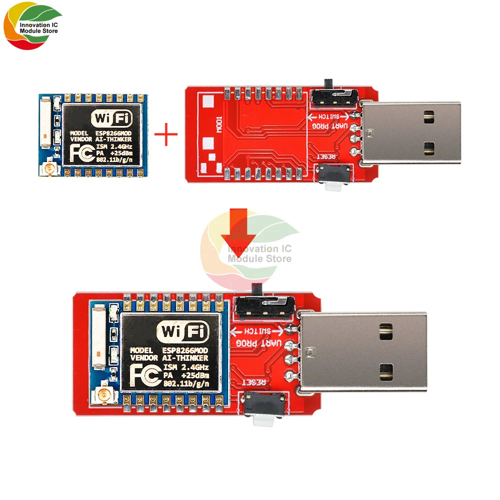 Ziqqucu ESP8266 ESP-07 Wi-Fi Беспроводной модуль USB к TTL CH340G макетная плата 2 4 ГГц 3dBi антенна IPEX