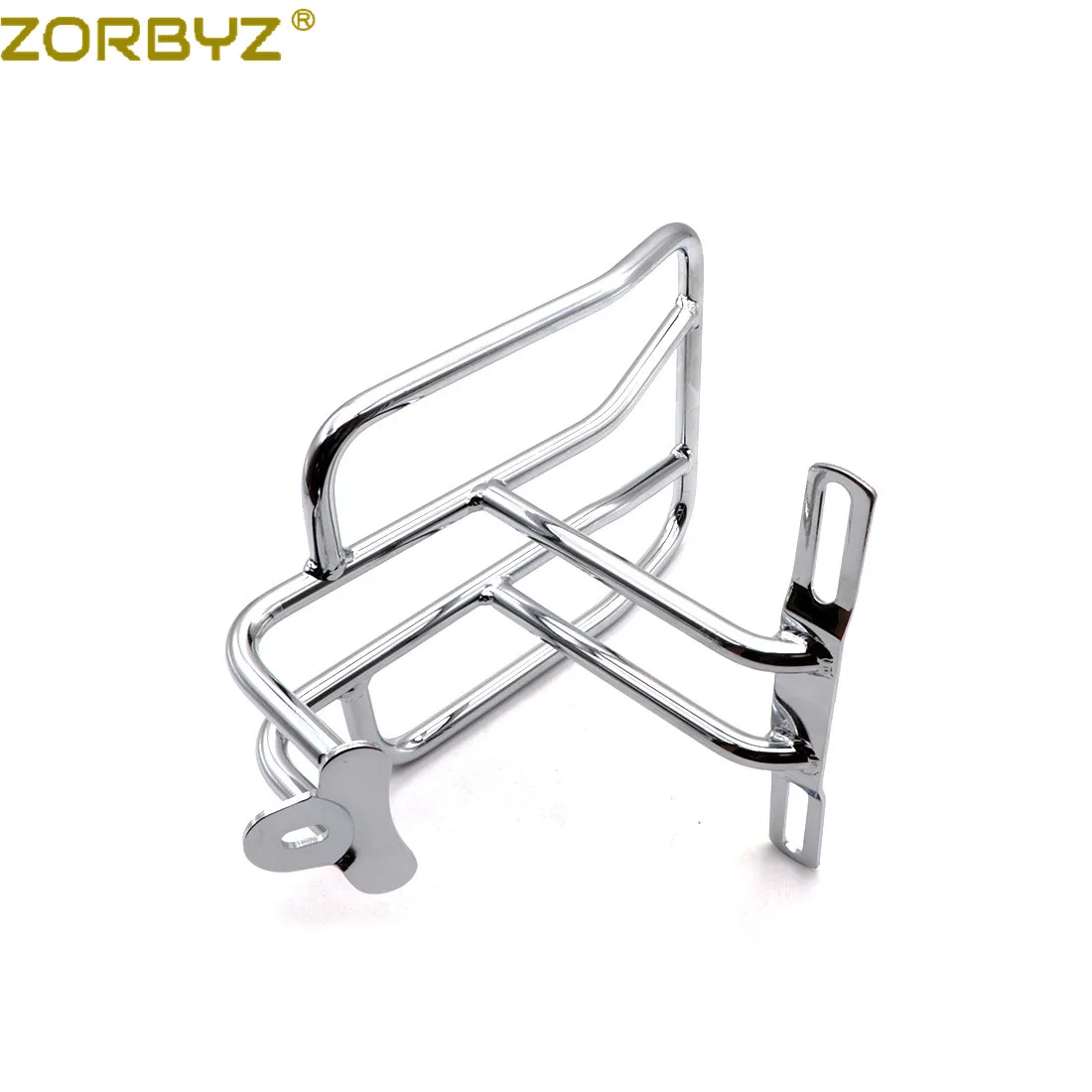 ZORBYZ Motorcycle Chrome Steel Rear Luggage Rack Carrier For Harley Sportster XL883 1200 Custom motorcycle luggage rack