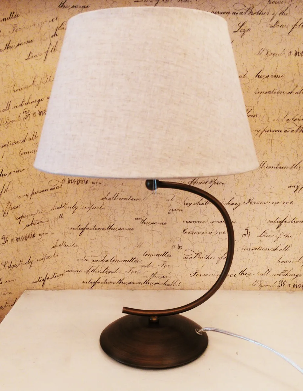 

Simple modern fabric table lamp for bedroom study