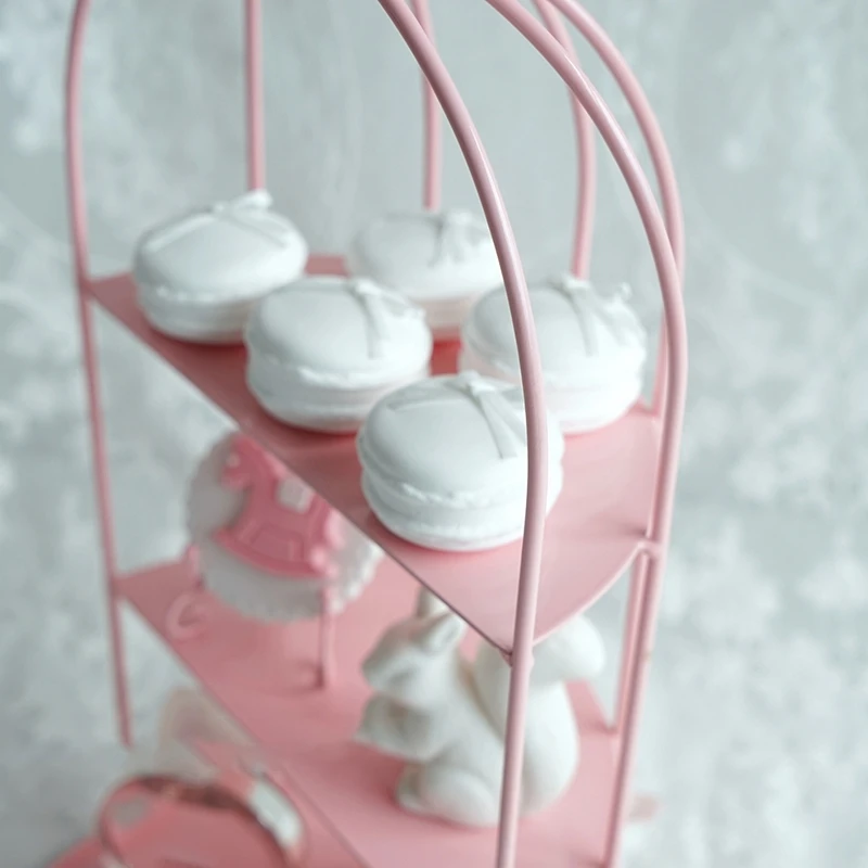Sweetgo птичья клетка для кексов в розовом украшении Инструменты свадебный сладкий десерт стол поставщик Бейкер витрина торт стенд розовый