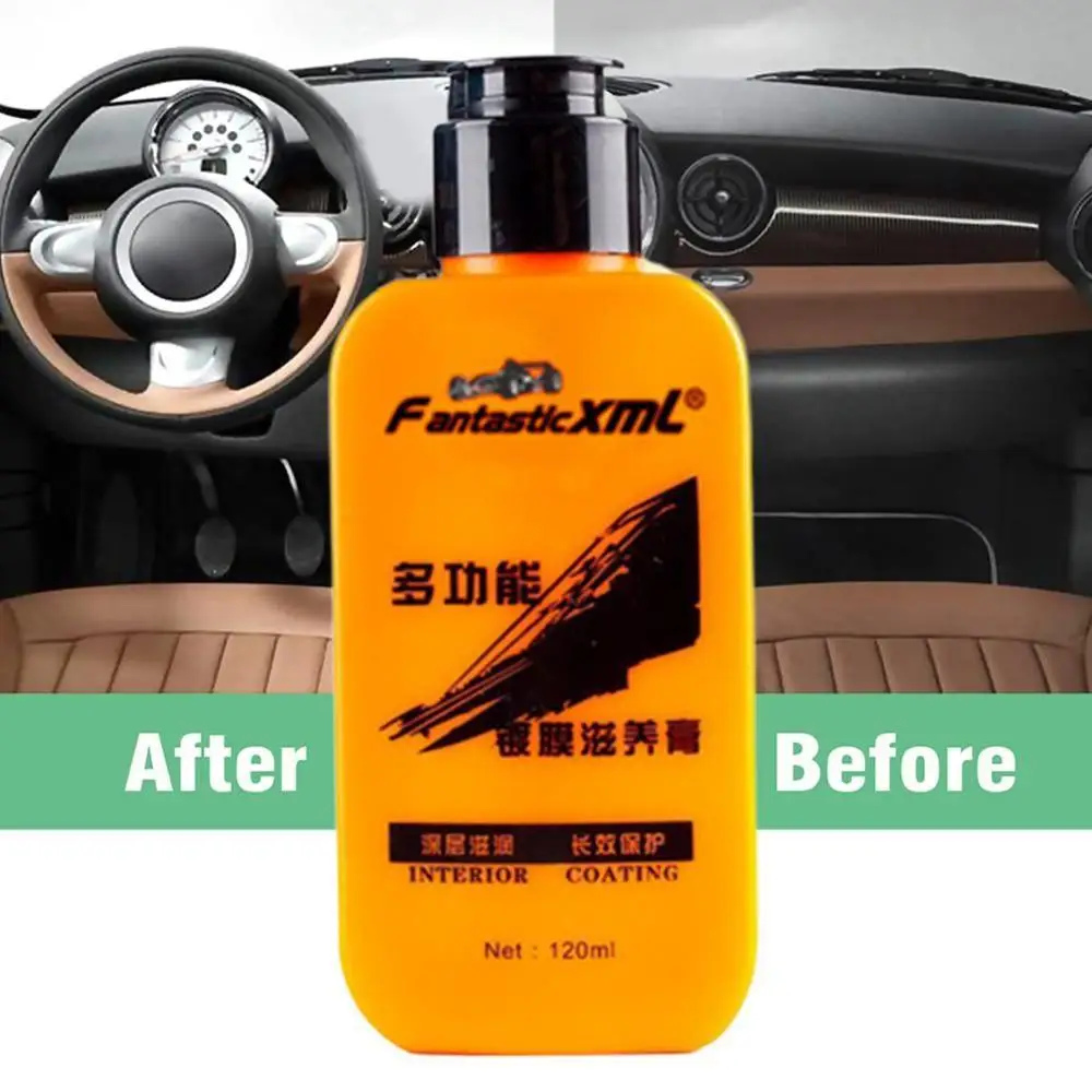  Car Leather Refurbished Coating Paste Decontamination Maintenance Agent Car Seat Center Console Lea