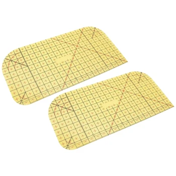 

2Pcs Hot Ironing Ruler for Quilting Patchwork Measuring Tool Control Ruler Sewing Tools Knitting Accessories for Sewing