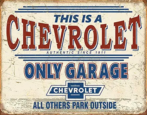 Chevy Only Garage Безнадежное предприятие Шевроле подлинные части поршни Оловянная картина «металлические номерные знаки» оловянный знак настенная декоративная доска Ретро бар оловянный плакат - Цвет: Chevy Only Garage