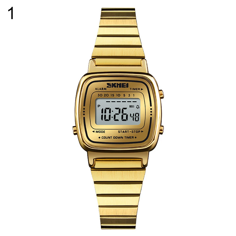 Ms. цифровые светящиеся водонепроницаемые кварцевые часы делового человека Женские часы водонепроницаемые вечерние подарочные часы