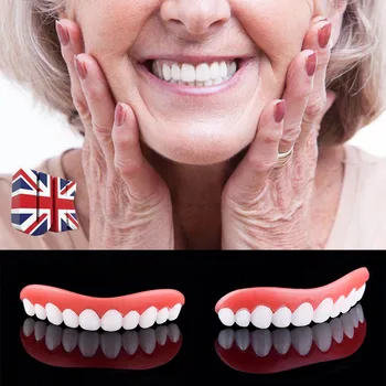 

Comfort veneers for teeth Cover Tool False Teeth Smile Perfect Instant Fit Teeth Whitening Denture Paste Upper Fake Tooth Cove