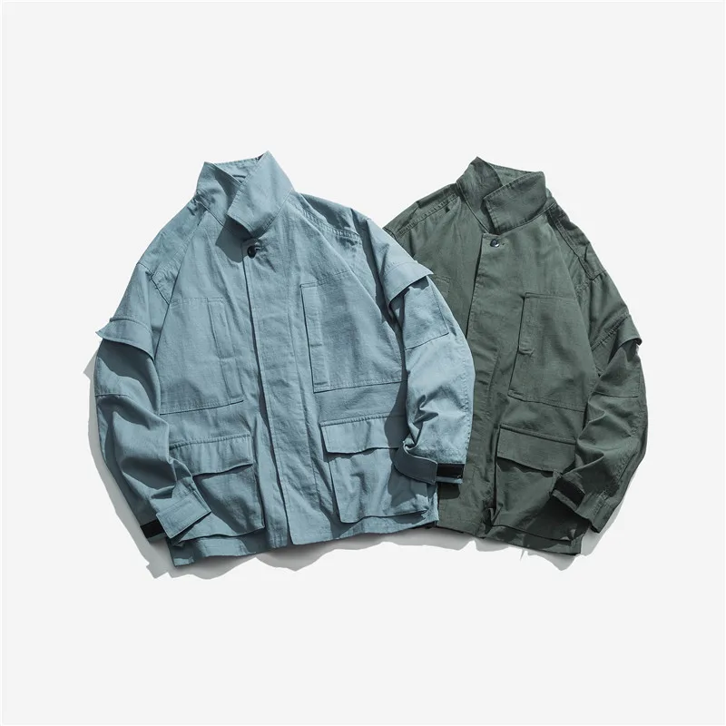 

City Where the Product 2019 Autumn New Style Multi-pockets 3D Cutting Autumn Jacket Men Workwear Men's