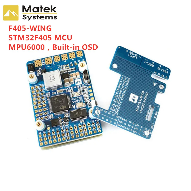 

Original Matek Systems F405-WING (New) STM32F405 Flight Controller Built-in OSD for RC Airplane Fixed Wing