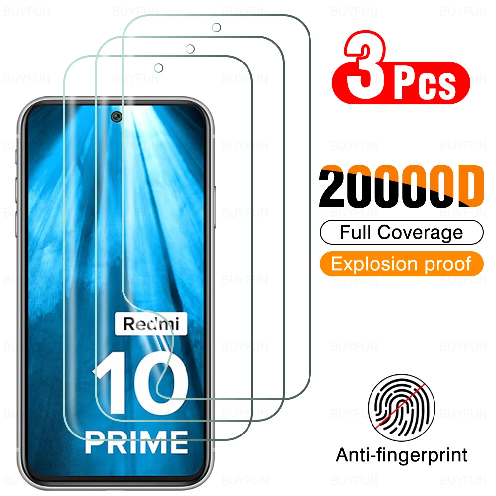 

Защитная Гидрогелевая пленка для Xiaomi Redmi 10 Prime 10 Prime, 3 шт., Защитная пленка для HD экрана с полным покрытием 6,5 дюйма, прозрачное не закаленное стекло
