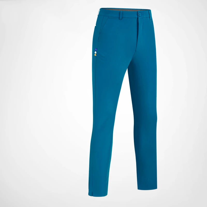 Новые Брюки для гольфа Мужские штаны с эластичной резинкой на талии Slim Fit PGM Одежда Для Гольфа Шорты для улицы и занятий спортом - Цвет: Синий