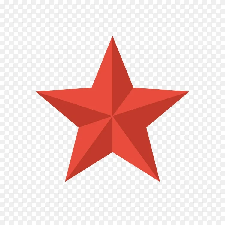 红星贝尔格莱德星号拼图剪贴画-简单星体剪贴画