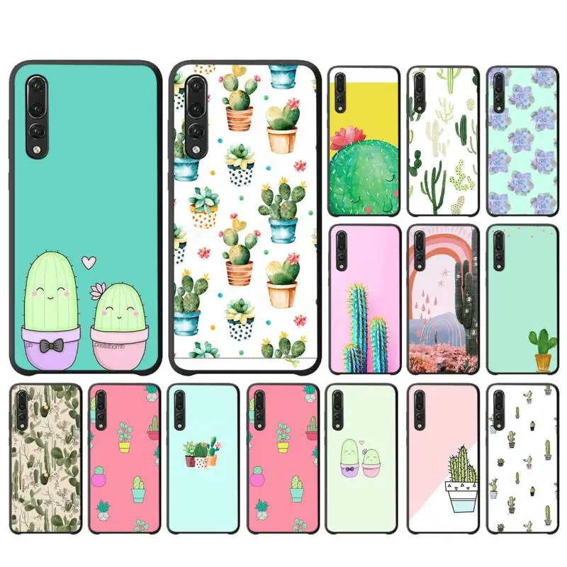Симпатичный крутой и простой чехол С КАКТУСОМ для телефона Huawei P10Plus P8 P9P20Lite2019 P20 P32