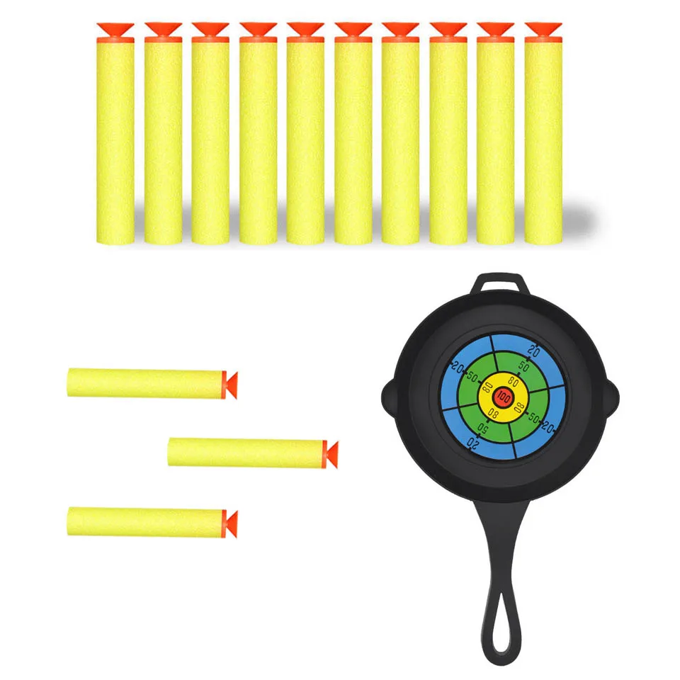 30/50/100PCS Children Toy Gun Yellow Soft Bullet Foam Guns Accessories Sucker Refill Darts EVA Military Gift For Boys Kid 3