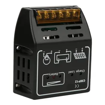 

solar Solar Charge Controller Black with Over-Charge/Over-Discharge Protection CMP12 20A 12V/24V Solar Panel