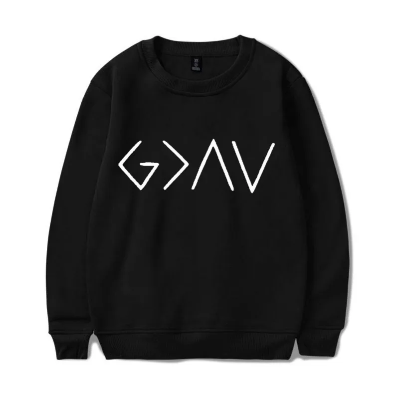 God Is Greater Than The Highs and Lows Sweatshirt Women Autumn Winter Harajuku Streetwear Casual Pu
