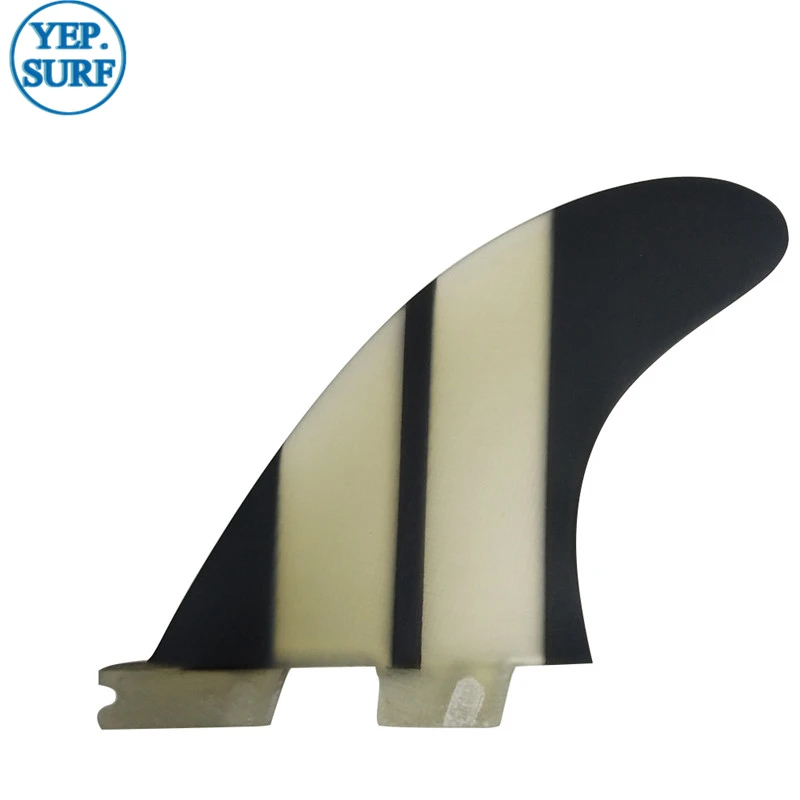 Доска для серфинга FCS2 G3/G5/G7/GL плавники черного цвета из стекловолокна Twinfin