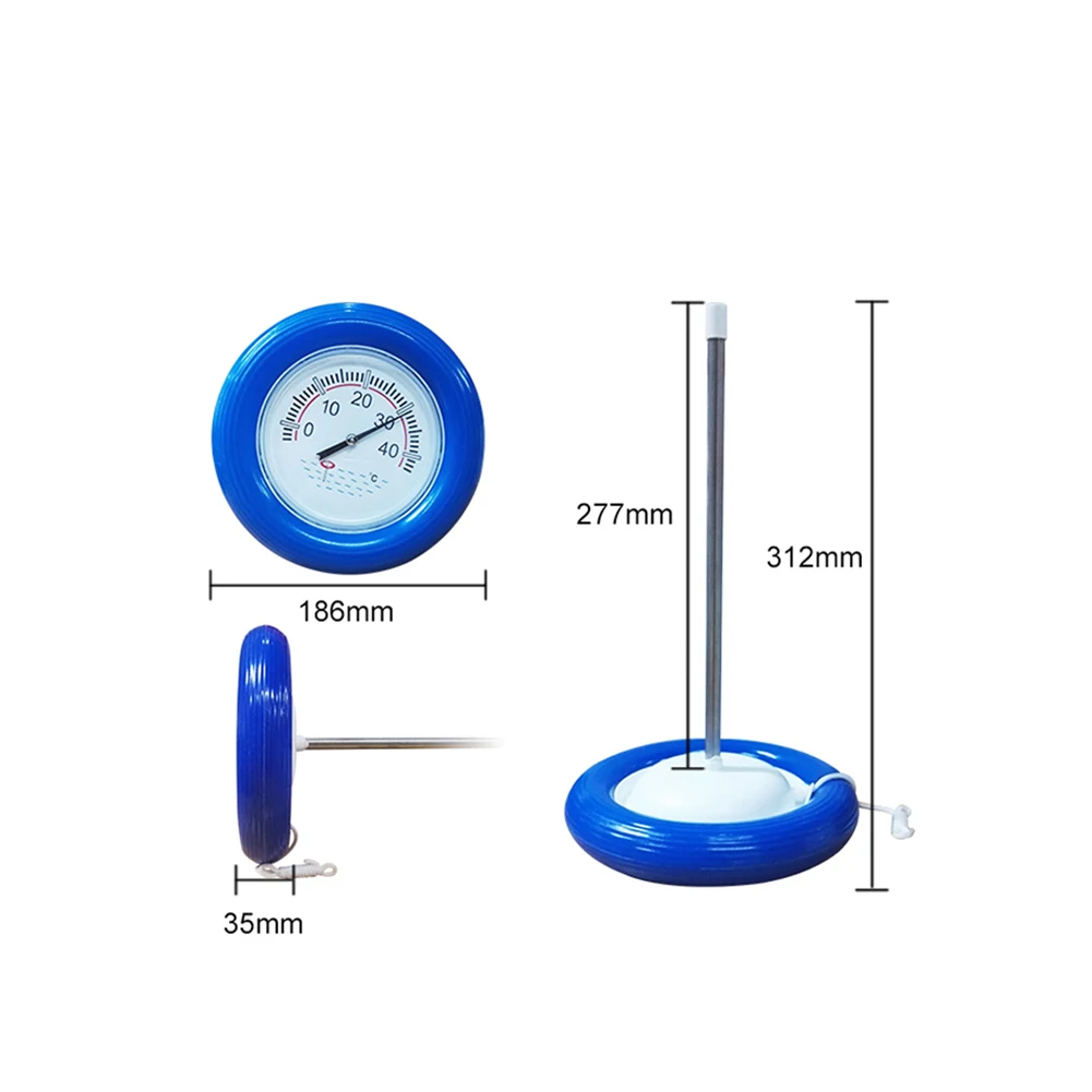 Аксессуары для ванной большой циферблат измерения спа плавающий инструмент термометр пластиковый бассейн точная температура цифровой Круглый