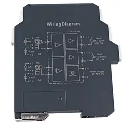 Небольшой размер изолированный 4-20MA к 4-20MA преобразователь аналоговый ток к напряжению сигнала кондиционер изоляционный усилитель