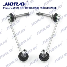 JIORAY Pair Front Axle Sway Bar End Stabilizer Link Ball Joint For Porsche 997 987 911 Convertible Targa BOXSTER Spyder CAYMAN