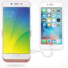 Чехол для аккумулятора для OPPO R9s резервного копирования чехлы для портативного зарядного устройства для OPPO R9S Plus USB ударопрочный аккумулятор зарядное устройство чехол Комплект для Зарядки Задняя Крышка