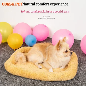 

New dog bed pet cat nest four seasons universal dog kennel cushion medium-sized small dogs warm dogs bed fleece material